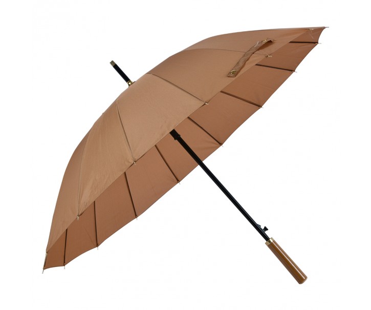 Hnědý deštník pro dospělé - Ø 100*80 cm