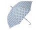 Bílý deštník pro dospělé s černými puntíky - Ø 100*88 cm