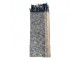 Modro - béžový bavlněný pléd s třásněmi Vinoé - 125*150 cm