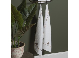 Kuchyňský froté ručník s motivem ptáčka Moineau - 40*66 cm
