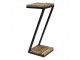Dřevěno-kovový dekorační antik stolík na rostliny - 18*18*45 cm
