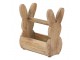 Dřevěná bedýnka s králíčky a madlem na přenášení - 16*10*20 cm