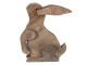 Dekorace Socha Králík Hnědý 23*11*33 cm - 28*11*33 cm Clayre & Eef