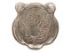 Stříbrná dekorativní miska/talířek v dekoru hlavy tygra Tiger - 19*19*2 cm