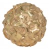 Zlatá antik dekorační květinová koule Flawie - Ø 10 cm Barva: zlatá antikMateriál: PolyresinHmotnost: 0,229 kg