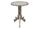 Dřevěný vintage odkládací stolek s výraznou patinou Diome - Ø 54*75 cm