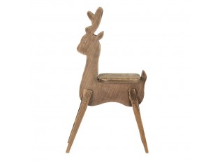 Dekorační dřevěná stolička na květiny Jelen - 38*15*68 cm
