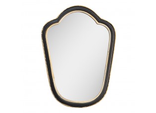 Černo-zlaté antik nástěnné zrcadlo - 19*2*26 cm