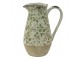 Keramický dekorační džbán se zelenými květy Jenia M - 20*14*25 cm