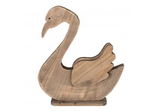 Dekorace Socha Labuť Hnědá 38*6*43 cm - 38*6*43 cm