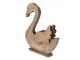 Dekorace Socha Labuť Hnědá 38*6*43 cm - 38*6*43 cm Clayre & Eef