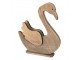 Dekorace Socha Labuť Hnědá 38*6*43 cm - 38*6*43 cm Clayre & Eef