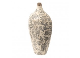 Keramická dekorační váza s úzkým hrdlem Mell French L - 22*11*38 cm