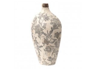 Keramická dekorační váza s úzkým hrdlem Mell French S - 16*9*28 cm