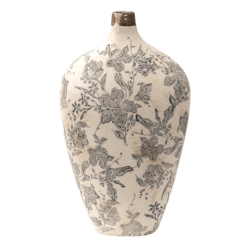 Keramická dekorační váza s úzkým hrdlem Mell French S - 16*9*28 cm 6CE1452S