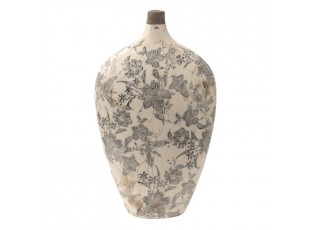 Keramická dekorační váza s úzkým hrdlem Mell French M - 19*10*33 cm