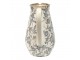 Keramický dekorační džbán se šedými květy Mell French L - 24*17*30 cm