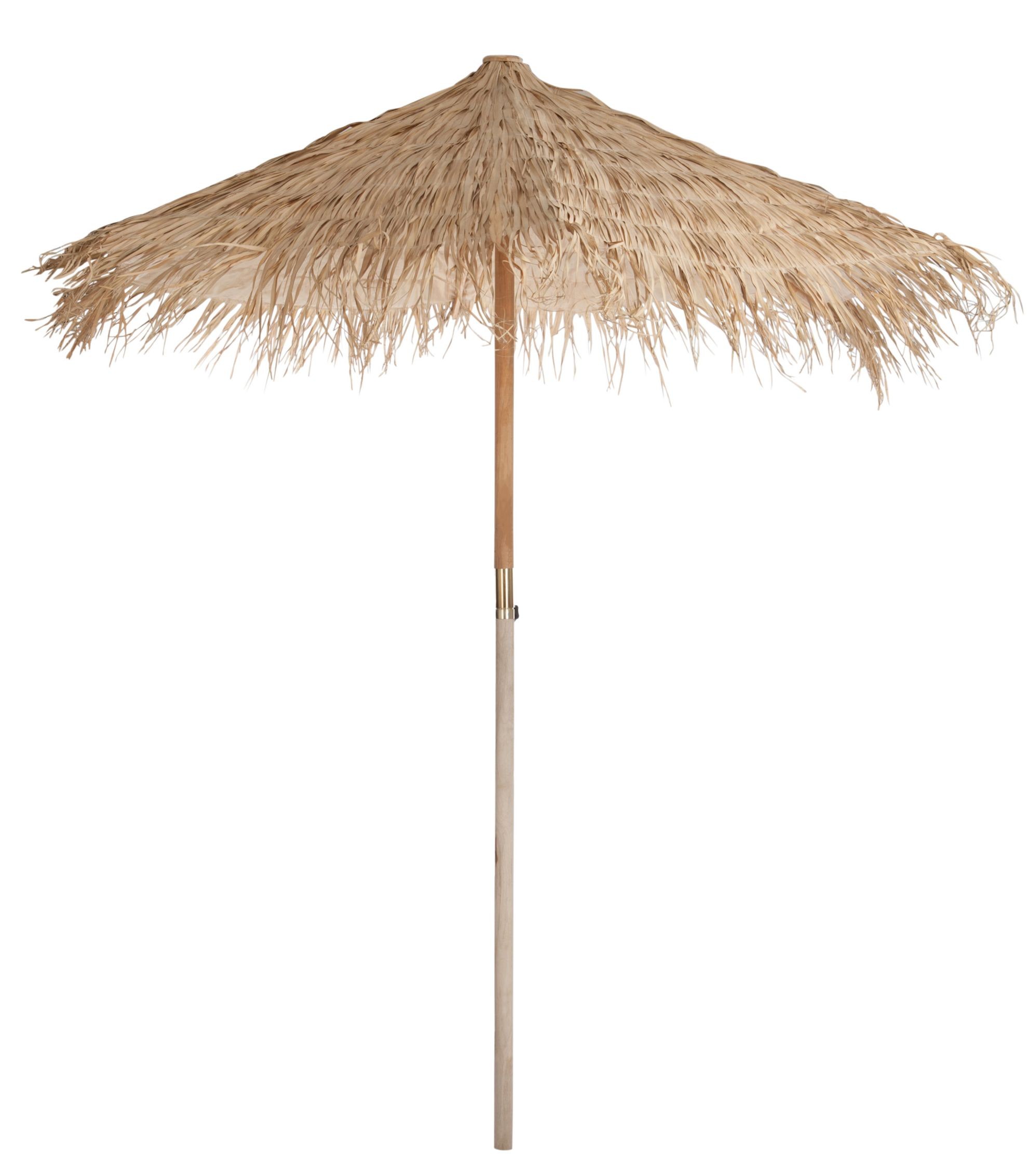 Přírodní slaměný dekorační slunečník Straw L - ∅ 290*240 cm