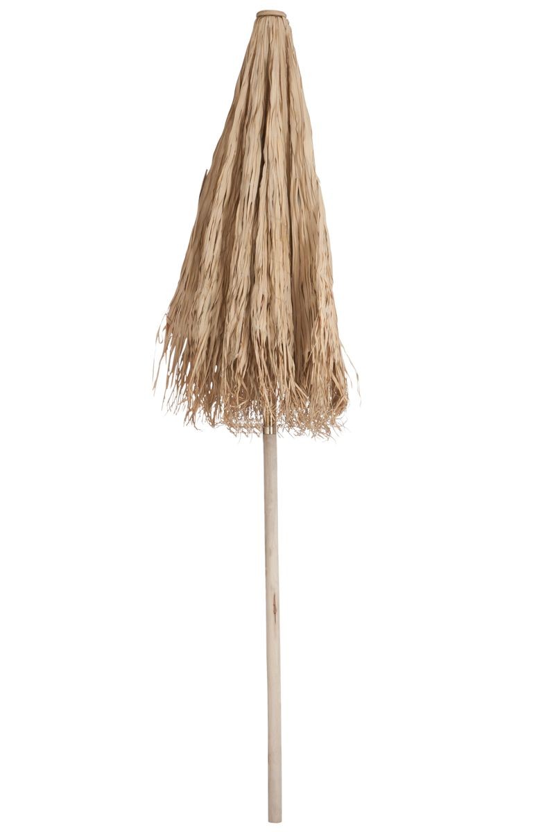 Přírodní slaměný dekorační slunečník Straw L - ∅ 290*240 cm