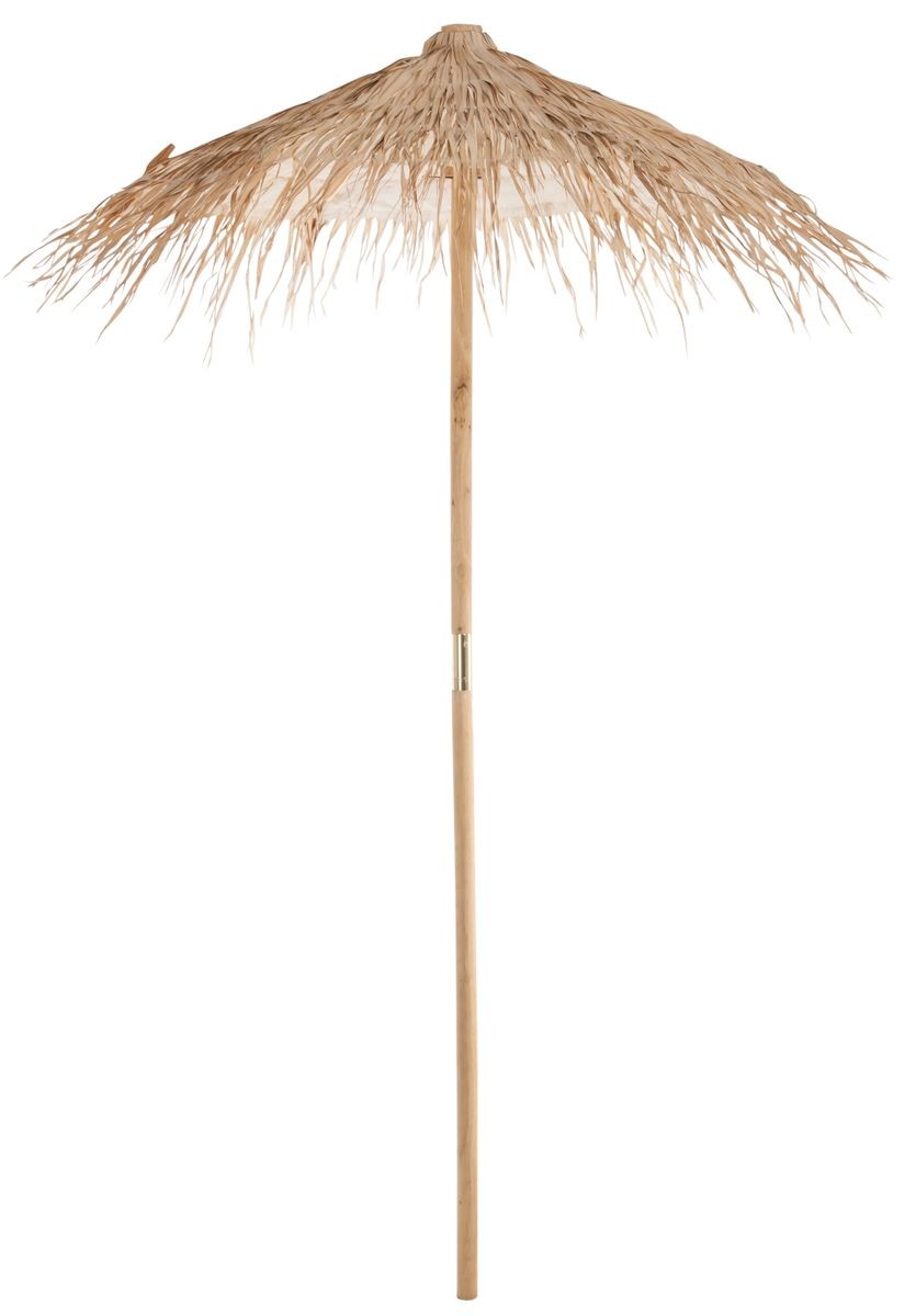 Přírodní slaměný dekorační slunečník Straw S - ∅ 150*270 cm