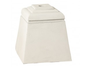 Bílý betonový stojan na slunečník Parra - 28*28*30 cm