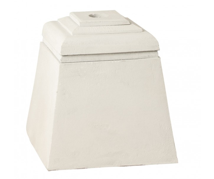 Bílý betonový stojan na slunečník Parra - 28*28*30 cm