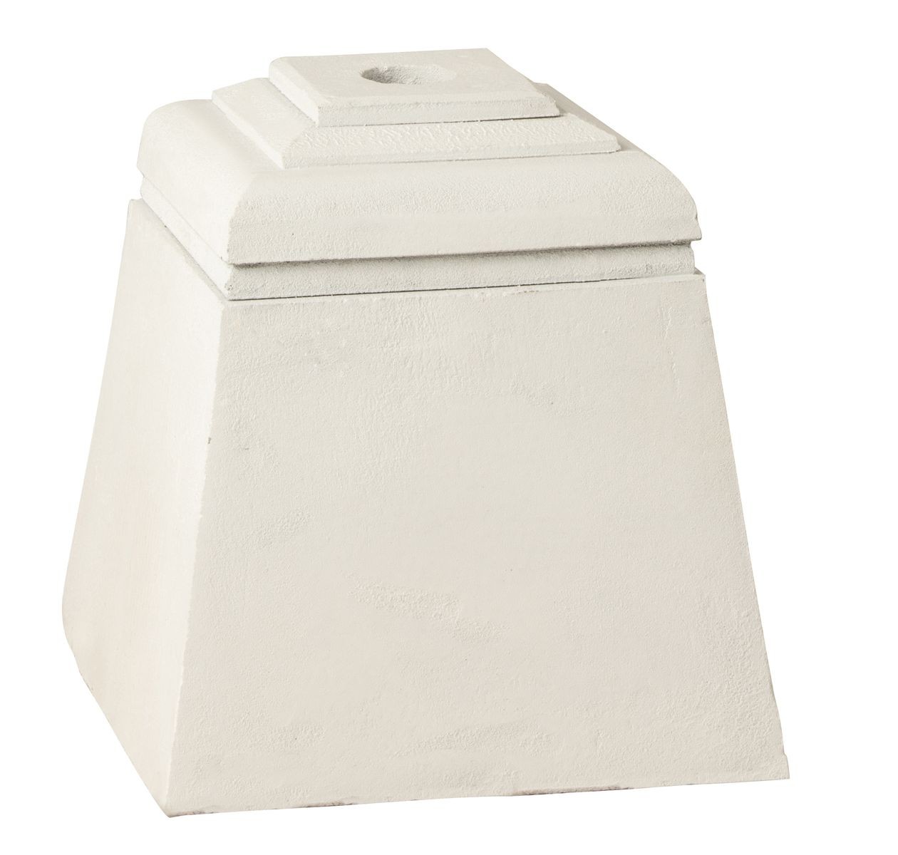Bílý betonový stojan na slunečník Parra - 28*28*30 cm