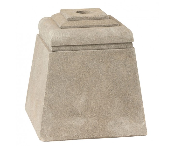 Šedý betonový stojan na slunečník Parra - 28*28*30 cm