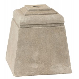 Šedý betonový stojan na slunečník Parra - 28*28*30 cm