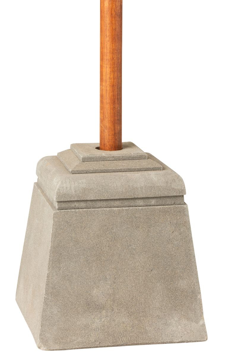 Šedý betonový stojan na slunečník Parra - 28*28*30 cm