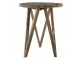 Dřevěný dekorační antik stolík na květinu - Ø 30*36 cm
