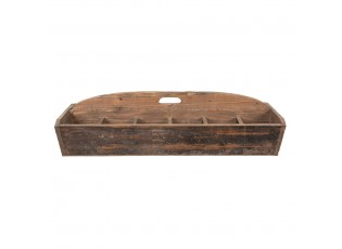 Dřevěný antik dekorační box s držadlem na přenášení - 89*32*23 cm