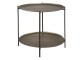 Kovový antik odkládací stolek s oválnými deskami - 65*45*61 cm