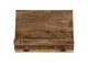 Hnědý dřevěný stojan na kuchařky Recipes - 34*10*24 cm