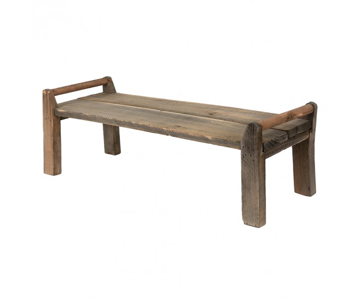 Hnědý antik dekorační stolek na květiny - 58*20*20 cm