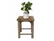 Hnědý antik dekorační stolek na květiny - 30*30*32 cm