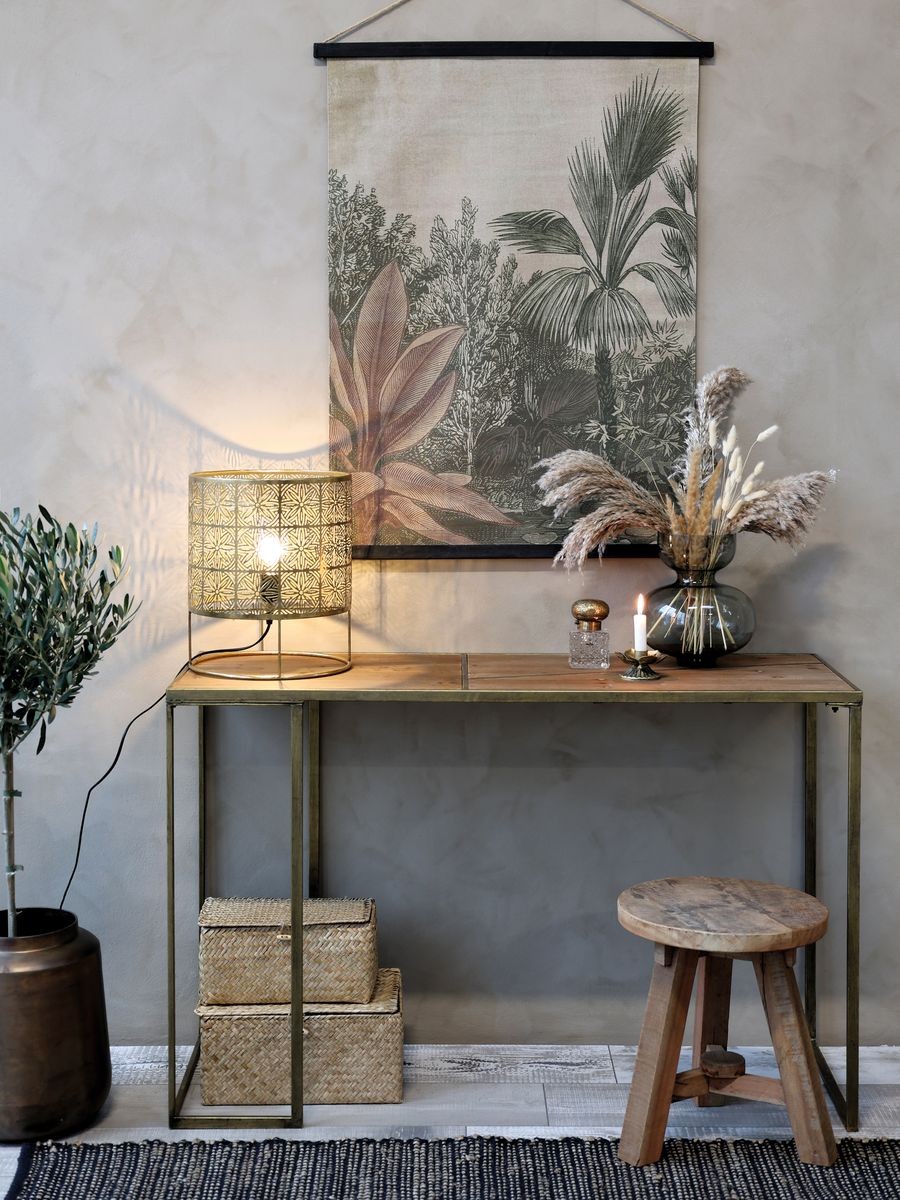 Nástěnná vintage mapa s palmou Palm Trees - 76*97 cm