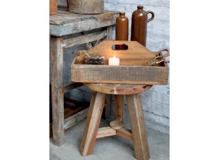 Dekorační antik dřevěný box s přihrádkami a držadlem Grimaud - 43*25*18cm