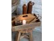 Dekorační antik dřevěný box s přihrádkami a držadlem Grimaud - 43*25*18cm