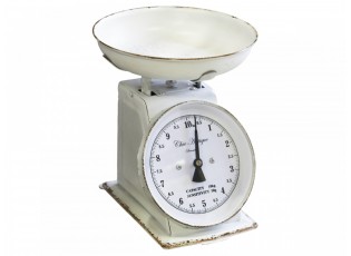 Krémová francouzská kuchyňská vintage váha Scale French - 21*22*25 cm