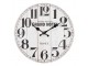 Bílé vintage nástěnné hodiny Grand Hotel – Ø 34*4 cm / 1*AA