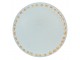 Modrá keramická úchytka ze zlatými puntíky Dria - Ø 4*3 cm