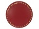 Červená keramická úchytka ze zlatými puntíky Dria - Ø 4*3 cm