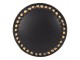 Černá keramická úchytka ze zlatými puntíky Dria - Ø4*3 cm