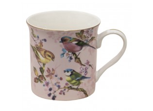 Porcelánový hrnek Bird Rosé - 12*9*11 cm/ 330 ml