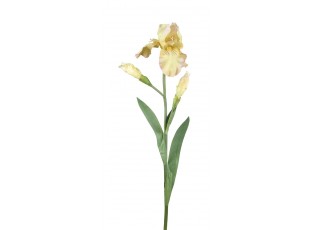Dekorace umělý žlutý kosatec Iris Pale - 81 cm
