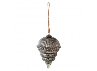 Vánoční koule XL Černá 14*21 cm - Ř 14*21 cm