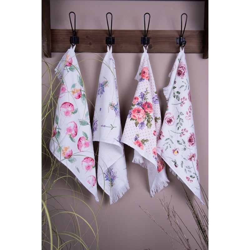 Kuchyňský froté ručník s růžemi Rustic Rose - 40*66 cm
