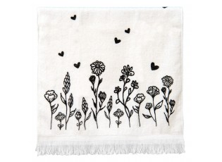 Kuchyňský froté ručník s květinami Flora And Fauna - 40*66 cm