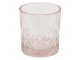 Růžová nápojová sklenička Water Pink - Ø 8*9 cm / 300 ml
